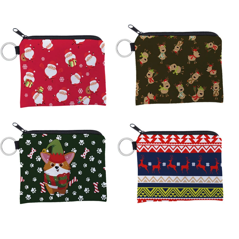 Waterproof Storage Pouch Western Style Key Case Christmas Style Coin Purse Portable Simple All-match Cute Santa Claus Purse
Waterproof Storage Pouch Western Style Key Case Christmas Style Coin Purse Portable Simple All-match Cute Santa Claus Purse