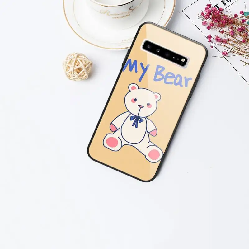 Lovely popular Bear Glass Phone Case for Samsung Galaxy S20 Ultra S10 S9 S8 S7 Plus Edge S10 E lite Note 8 9 10 Pro Cover
Lovely popular Bear Glass Phone Case for Samsung Galaxy S20 Ultra S10 S9 S8 S7 Plus Edge S10 E lite Note 8 9 10 Pro Cover
