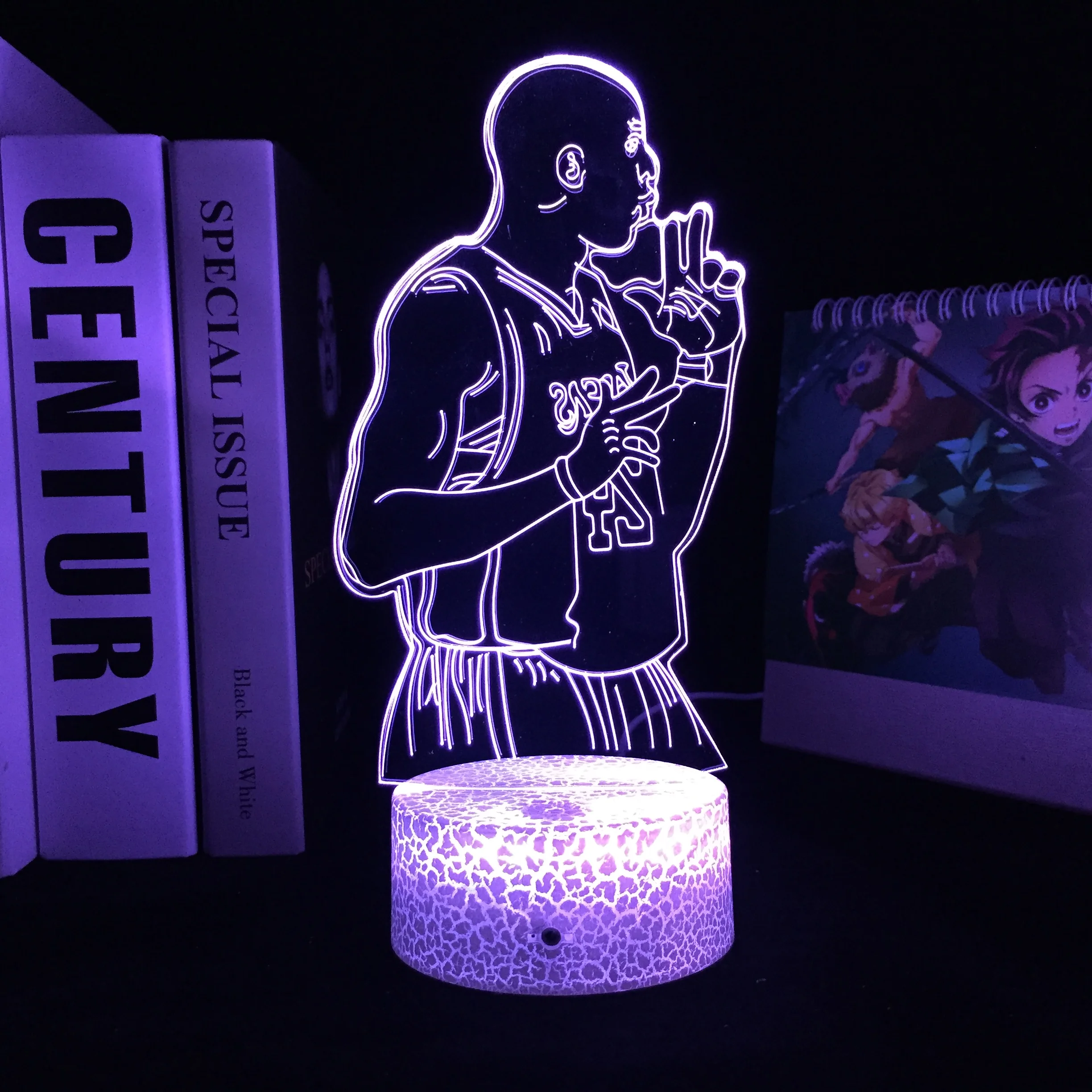 No. 24 Basketball Player Side View 3D LED Lamp Acrylic Light Guide Plate Visual Illusion Night Light for Festival Birthday Gifts
No. 24 Basketball Player Side View 3D LED Lamp Acrylic Light Guide Plate Visual Illusion Night Light for Festival Birthday Gifts