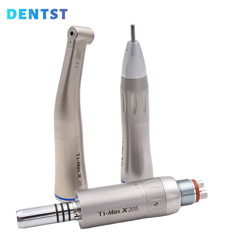 Dentst Blue Ring 1:1 Dental Low Speed Handpiece Kit Straight Head Handpiece Air Motor Dental Equipment X25/X65/X205
Dentst Blue Ring 1:1 Dental Low Speed Handpiece Kit Straight Head Handpiece Air Motor Dental Equipment X25/X65/X205