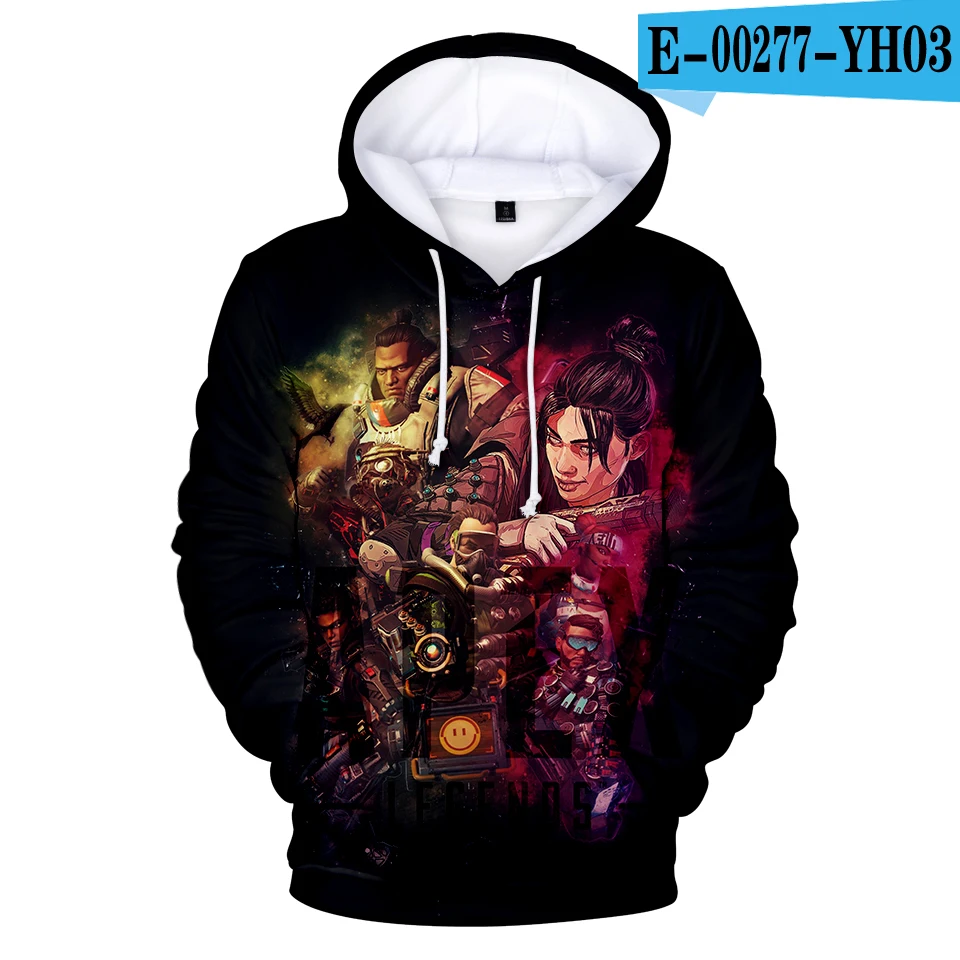 Hot Sale Novelty Anime Apex Legends 3D Hoodie Men Women Streetwear Sweatshirts Men's Long Sleeve Clothes Print Apex Legends Tops
Hot Sale Novelty Anime Apex Legends 3D Hoodie Men Women Streetwear Sweatshirts Men's Long Sleeve Clothes Print Apex Legends Tops