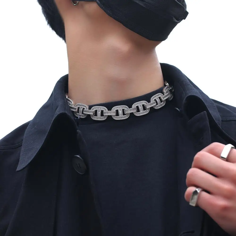 TBTK Hiphop 18mm Width Metal Paved Out Cubic Zircon Gold Pink Necklace Trendy Luxury Cuban Link Chain Bracelet JewelryUnisex
TBTK Hiphop 18mm Width Metal Paved Out Cubic Zircon Gold Pink Necklace Trendy Luxury Cuban Link Chain Bracelet JewelryUnisex