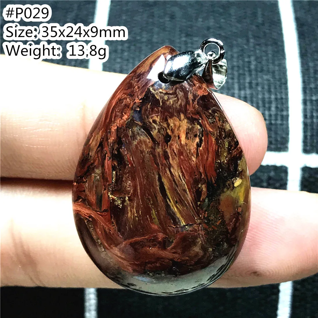 100% Natural Red Pietersite Stone Pendant For Women Men Crystal Water Drop 35x24x9mm Beads Namibia Energy Gemstone Jewelry AAAAA
100% Natural Red Pietersite Stone Pendant For Women Men Crystal Water Drop 35x24x9mm Beads Namibia Energy Gemstone Jewelry AAAAA
