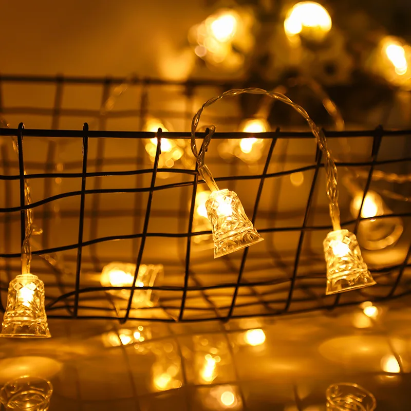 1.5M Christmas Bell Light String Colorful LED Battery Creative Small Lantern Home Christmas Tree Holiday Party Decoration Light
1.5M Christmas Bell Light String Colorful LED Battery Creative Small Lantern Home Christmas Tree Holiday Party Decoration Light