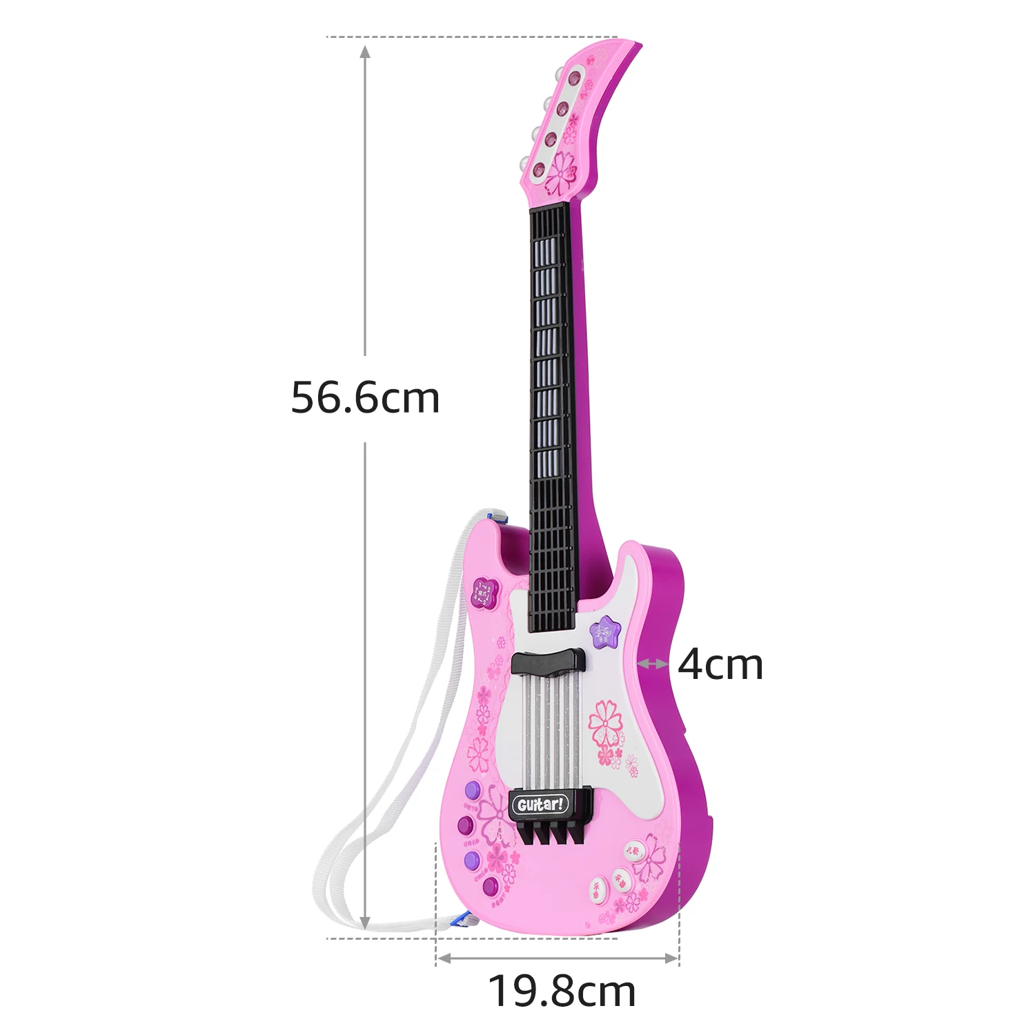 Kids Little Guitar with Rhythm Lights and Sounds Fun Educational Musical Instruments Electric Toy for Toddlers Children | Спорт и