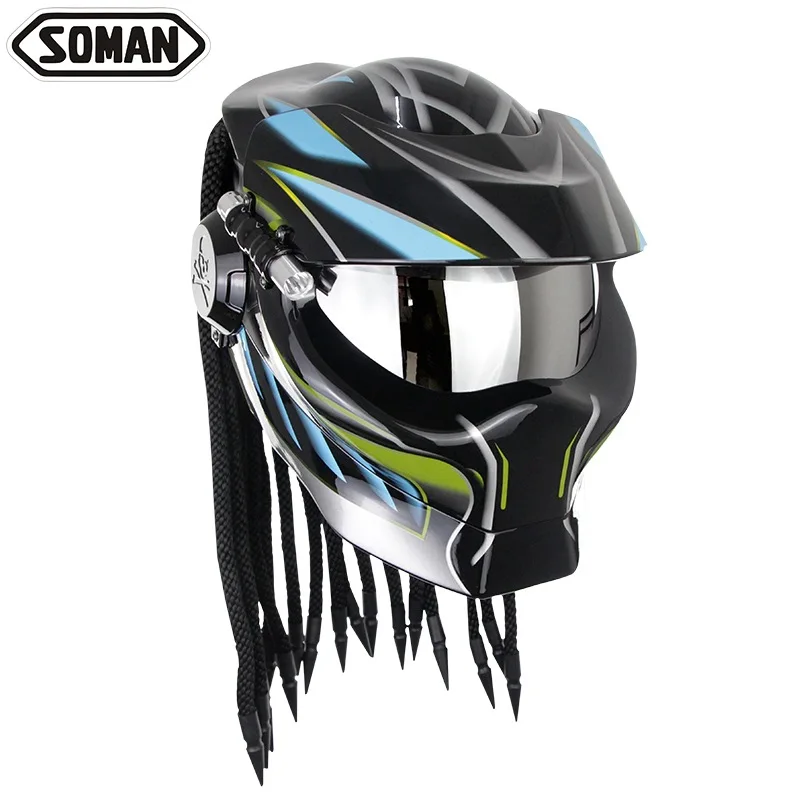 New Matte Black / Bright Black Predators helmet mask Fiberglass motorcycle Iron Man helmet Full face moto helmet
New Matte Black / Bright Black Predators helmet mask Fiberglass motorcycle Iron Man helmet Full face moto helmet