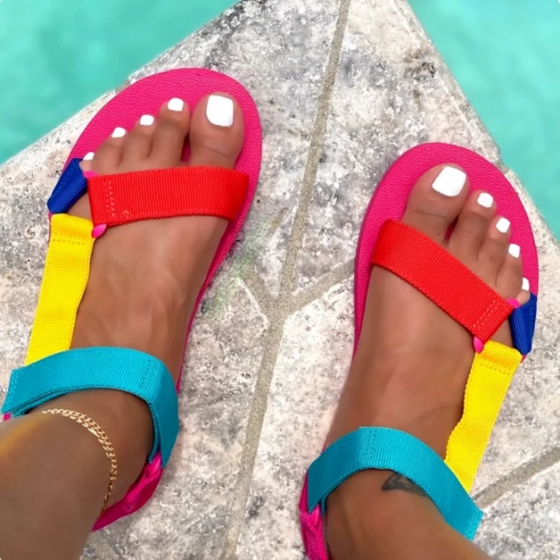 Women Summer Shoes Sandals Flat Beach Sandals Velcro Fashion Outdoor Casual Open Toe Sandalias Plus Size 36-43 Zapatillas Mujer
Women Summer Shoes Sandals Flat Beach Sandals Velcro Fashion Outdoor Casual Open Toe Sandalias Plus Size 36-43 Zapatillas Mujer