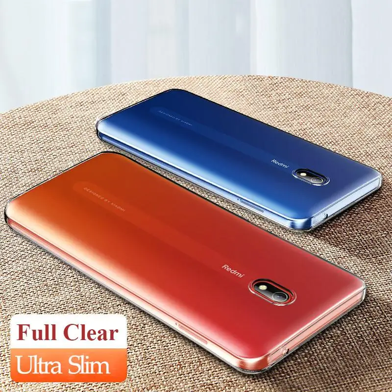 Ультратонкий Мягкий ТПУ чехол для Xiaomi Redmi 8 8A Note 8T Pro прозрачный кристально чистый