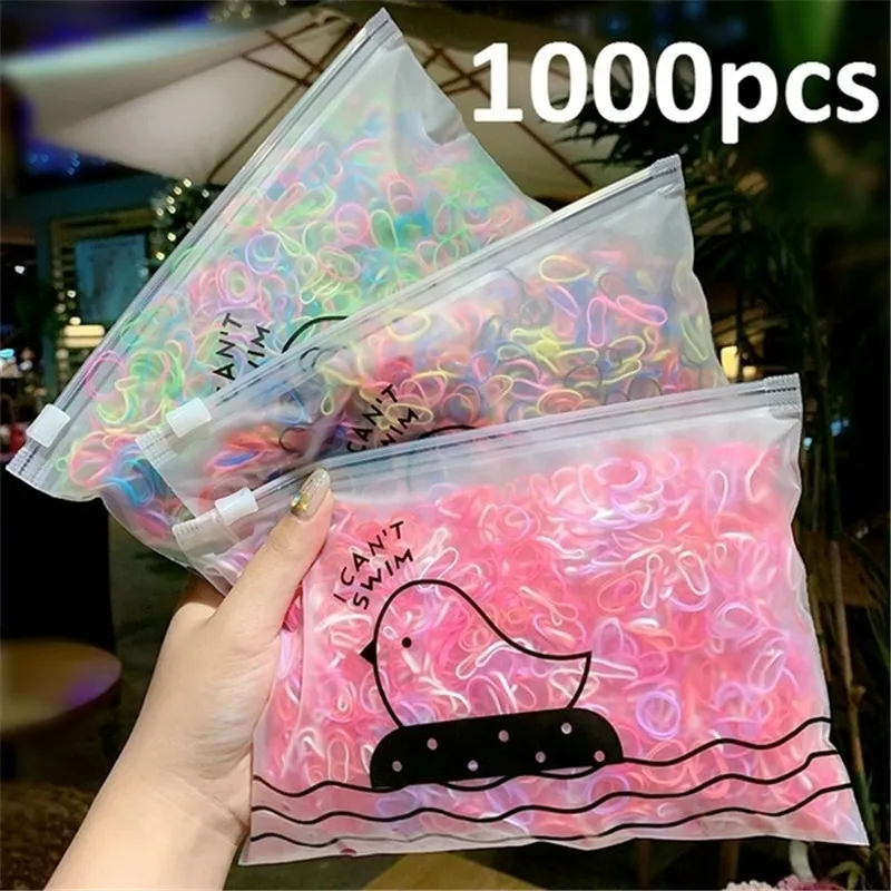 1000pcs/bag Elastic Hair Band Children Disposable Rubber Hair Bands For Kids Women Girls Ponytail Holder Hair Accessories
1000pcs/bag Elastic Hair Band Children Disposable Rubber Hair Bands For Kids Women Girls Ponytail Holder Hair Accessories