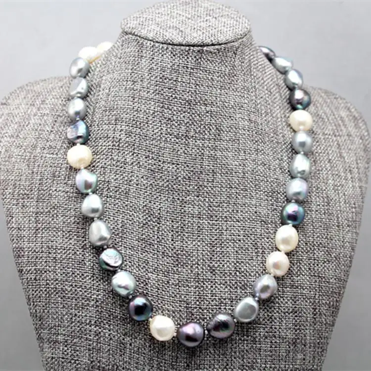 HABITOO Fashion Women's Luster Pearl Jewelry 11-13mm Natural Multicolor Freshwater Baroque Pearl Necklace Choker Handmade Gift
HABITOO Fashion Women's Luster Pearl Jewelry 11-13mm Natural Multicolor Freshwater Baroque Pearl Necklace Choker Handmade Gift