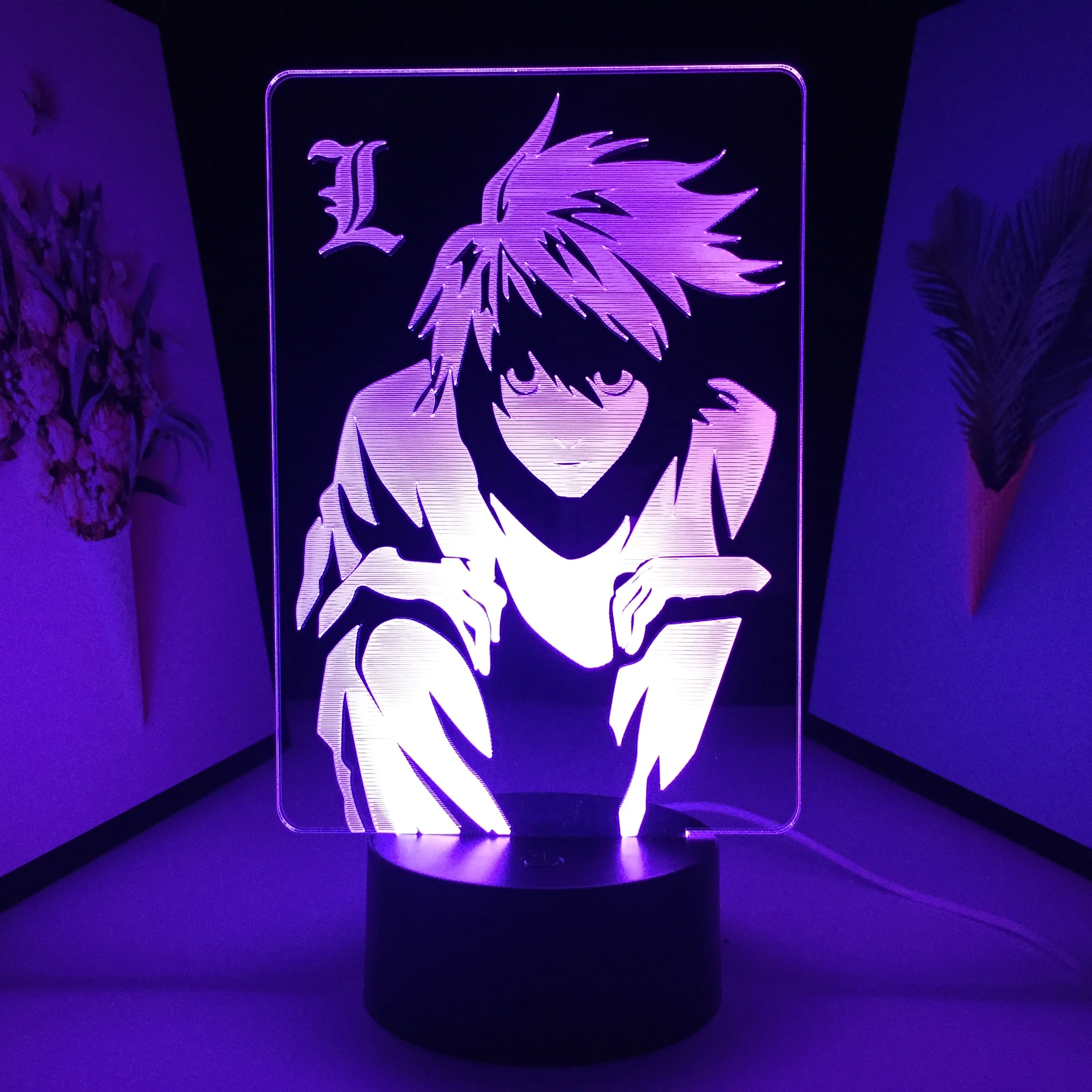 Death Note Anime Figure L Lawliet LED Night Light for Room Store Decor Idea Cool Kids Child Bedroom Manga Death Note Table Lamp
Death Note Anime Figure L Lawliet LED Night Light for Room Store Decor Idea Cool Kids Child Bedroom Manga Death Note Table Lamp