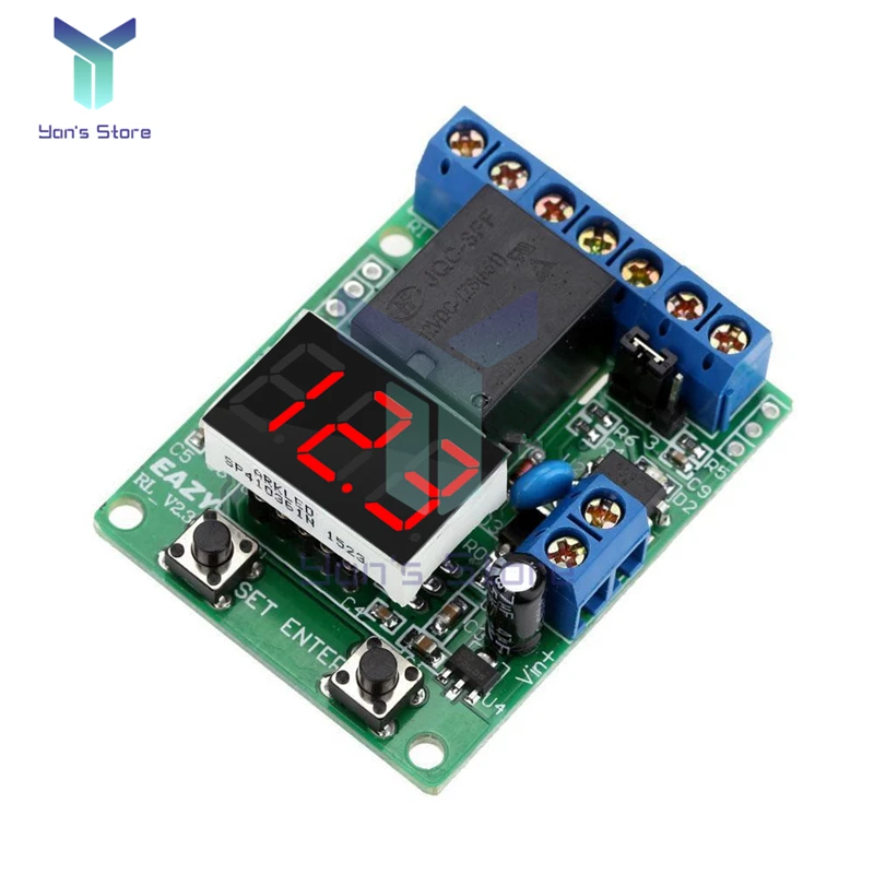 DC 12V Digital Voltage Control Relay Module Relay Switch Control Board Module LED Voltmeter Charging Discharge Monitor Security
DC 12V Digital Voltage Control Relay Module Relay Switch Control Board Module LED Voltmeter Charging Discharge Monitor Security