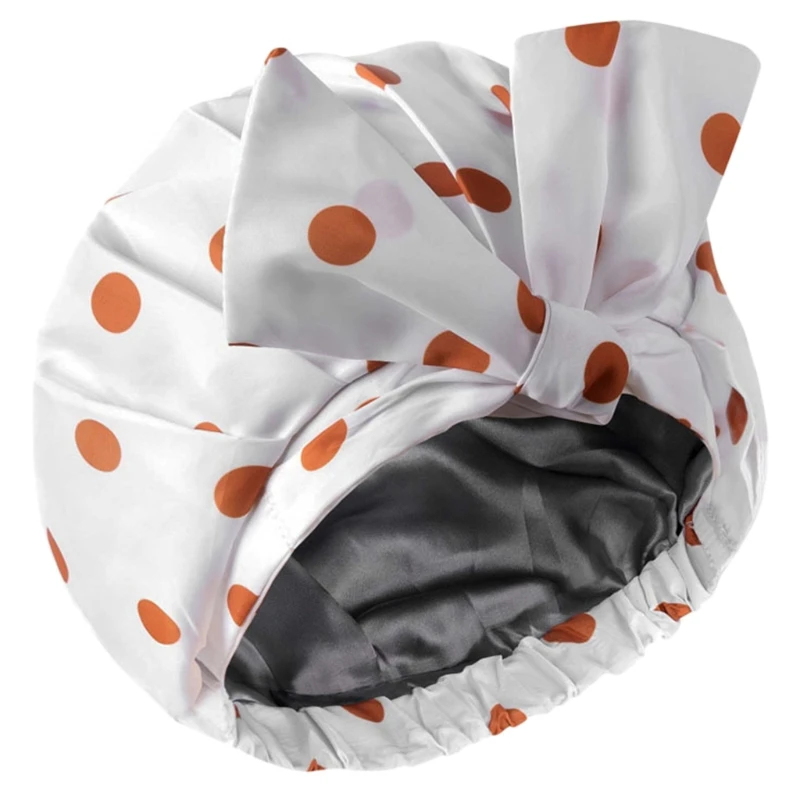 Bathing Reusable Shower Caps with Double-Layer Design Premium Sumptuous Silky Satin 100% Waterproof Shower Cap
Bathing Reusable Shower Caps with Double-Layer Design Premium Sumptuous Silky Satin 100% Waterproof Shower Cap