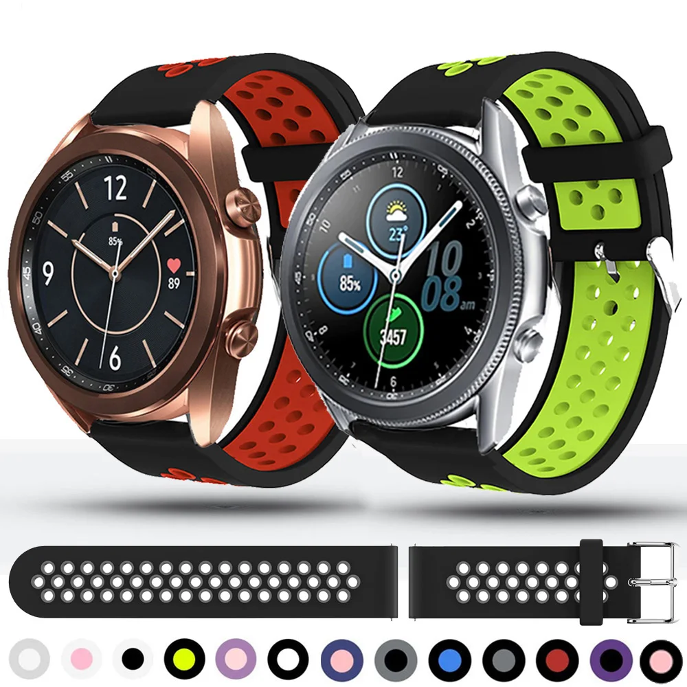 Силиконовый ремешок для Samsung Galaxy Watch 3, 45 мм, 41 мм, 20 мм, 22 мм, браслет для Galaxy Watch 42/46 мм Active 2
Силиконовый ремешок для Samsung Galaxy Watch 3, 45 мм, 41 мм, 20 мм, 22 мм, браслет для Galaxy Watch 42/46 мм Active 2