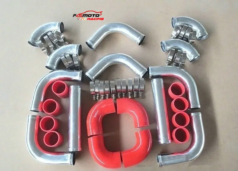 2" 51MM All Aluminum Universal Intercooler Turbo Piping + hose + T-Clamp kits 12pcs
2" 51MM All Aluminum Universal Intercooler Turbo Piping + hose + T-Clamp kits 12pcs