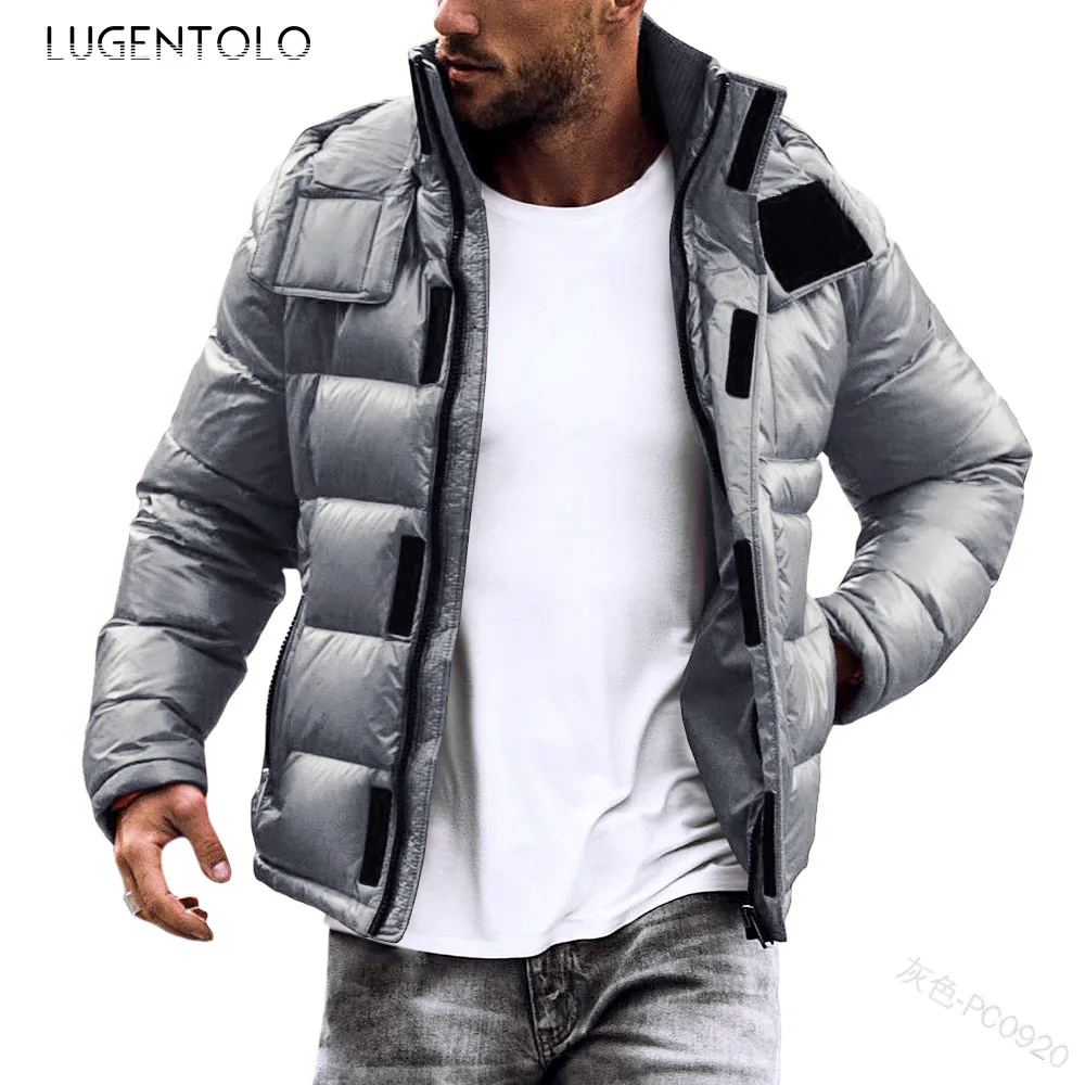Lugentolo Warm Parkas Men Lapel Long Sleeve Zipper Solid Jacekt Winter Men's Street Pocket Fashion Coat Casual Parka
Lugentolo Warm Parkas Men Lapel Long Sleeve Zipper Solid Jacekt Winter Men's Street Pocket Fashion Coat Casual Parka