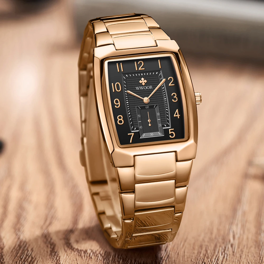 WWOOR 2021 Top Luxury Brand Mens Watches Male Casual Full steel Square Date Wristwatches Men's Quartz Watches Relogio Masculino
WWOOR 2021 Top Luxury Brand Mens Watches Male Casual Full steel Square Date Wristwatches Men's Quartz Watches Relogio Masculino