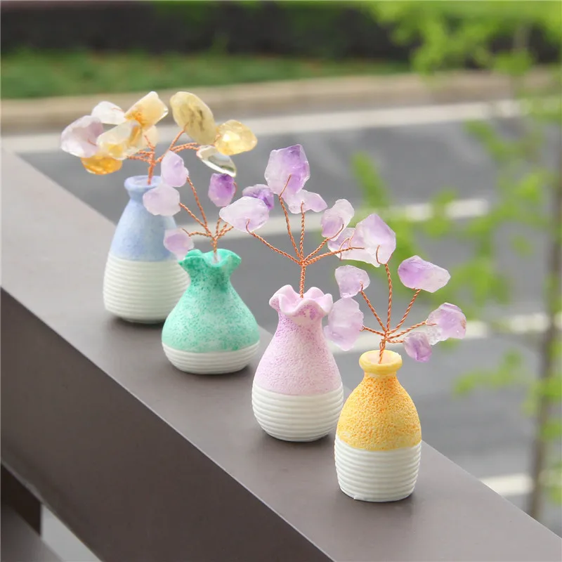 Natural Amethyst Tree Vase Crystal Quartz Mineral Ornaments Tree Of Life Home Decoration Lucky Tree Decorate Hot
Natural Amethyst Tree Vase Crystal Quartz Mineral Ornaments Tree Of Life Home Decoration Lucky Tree Decorate Hot