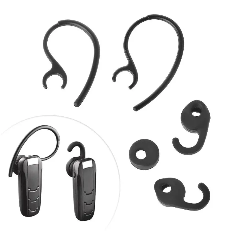 

5 pcs/SET Ear Hook Ear Bud Gel Tip for Jabra EASYGO/EASYCALL/CLEAR/TALK Bluetooth Headset Drop Shipping
