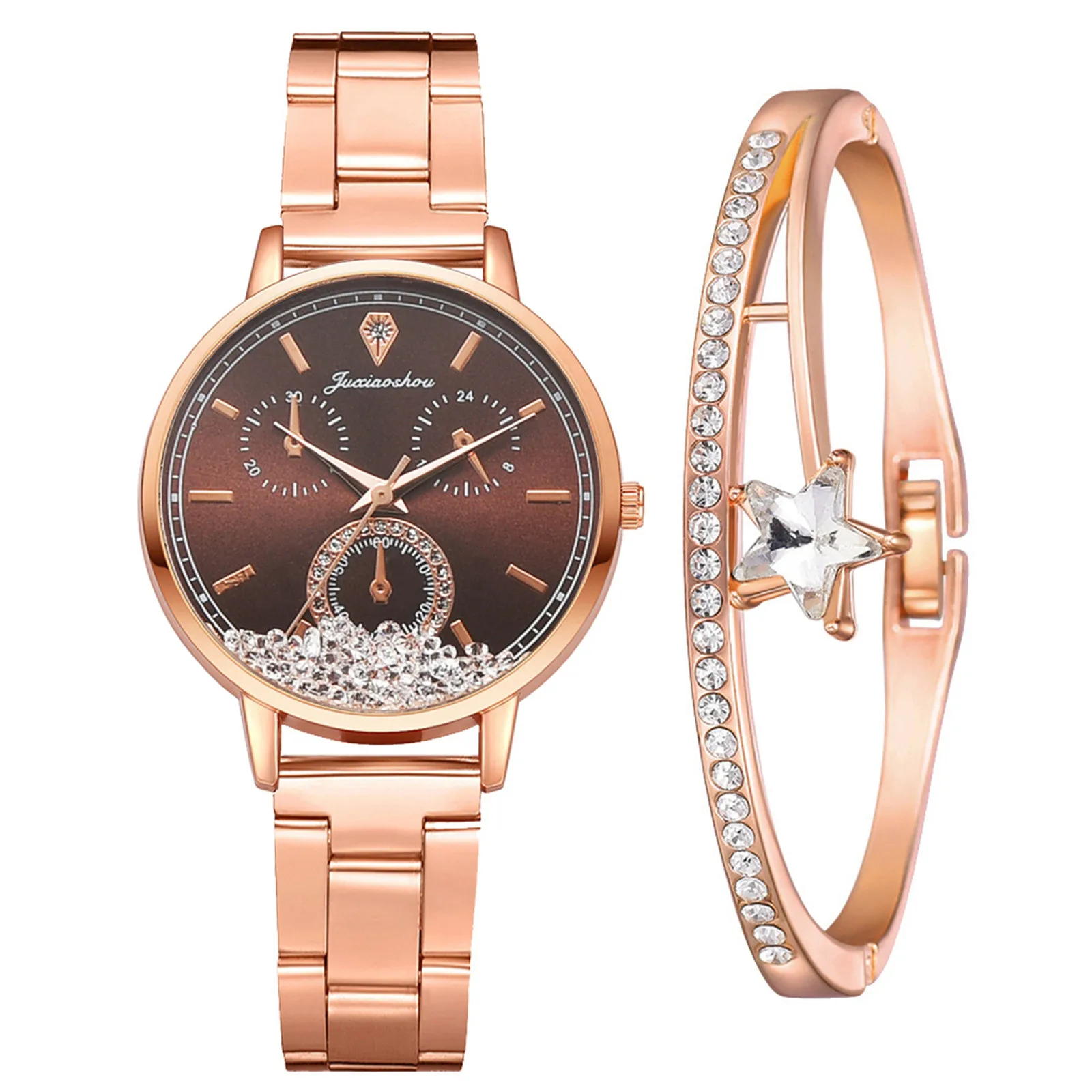 Women Watch Luxury Rose Gold Watches Ladies Casual Watch With Bracelet Jewelry Women Watch Women's Watches Free Shipping Relogio 
Women Watch Luxury Rose Gold Watches Ladies Casual Watch With Bracelet Jewelry Women Watch Women's Watches Free Shipping Relogio