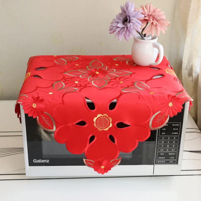 Square bedside table cloth, red wedding decoration cloth, microwave oven cover cloth, small table cloth art
Square bedside table cloth, red wedding decoration cloth, microwave oven cover cloth, small table cloth art