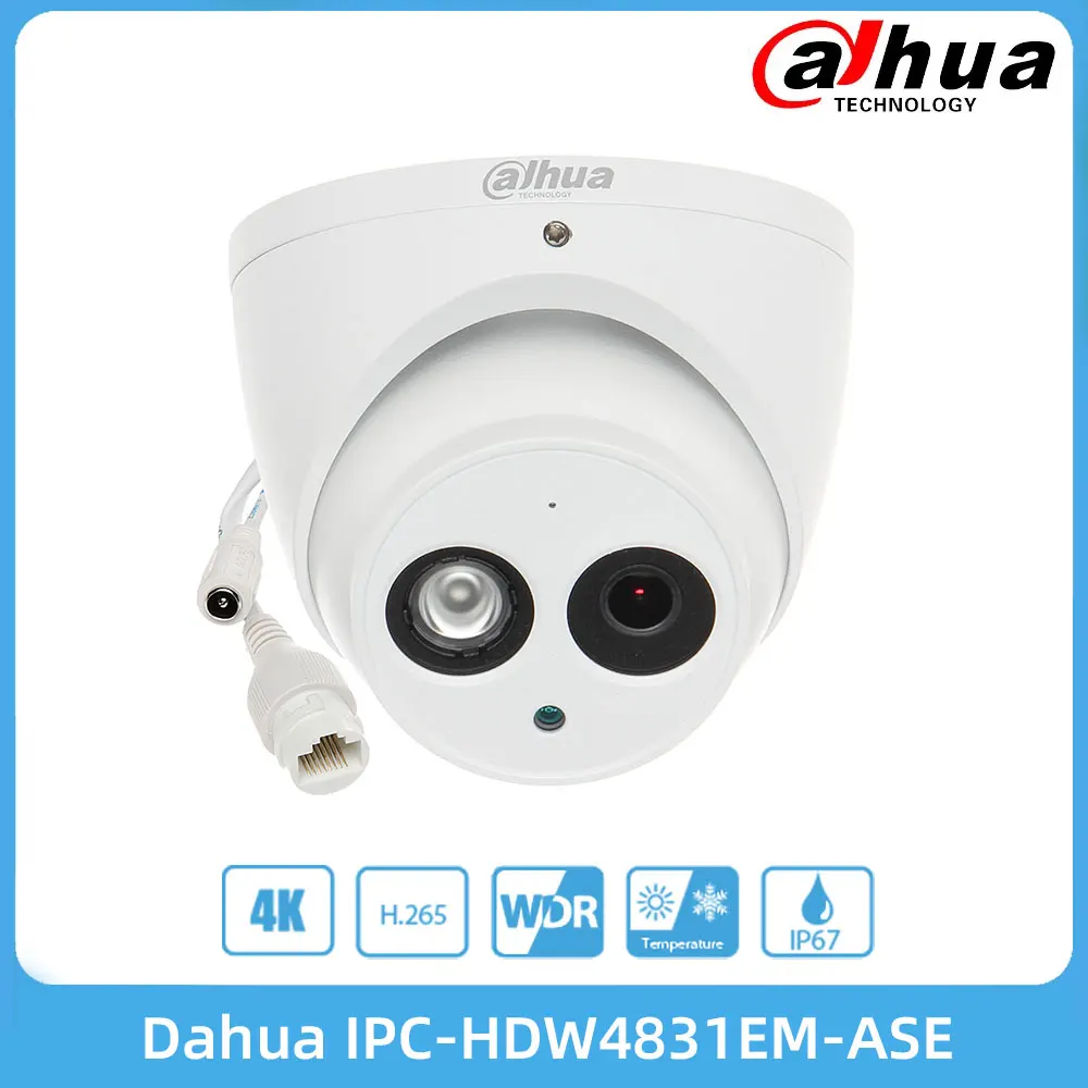IPC-HDW4831EM-ASE 8MP ИК Сетевая камера для глазного яблока IP67 PoE Встроенный микрофон 2,8 4 мм объектив умное Обнаружение Micro SD память
IPC-HDW4831EM-ASE 8MP ИК Сетевая камера для глазного яблока IP67 PoE Встроенный микрофон 2,8 4 мм объектив умное Обнаружение Micro SD память