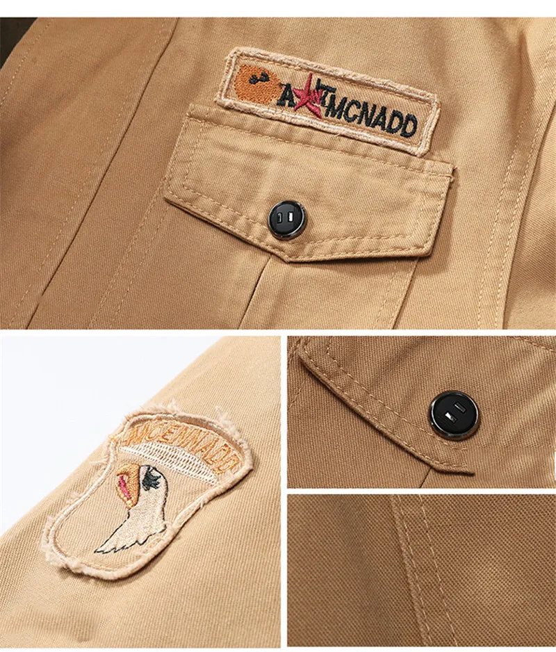 Spring Stand Collar Jackets Men's Casual Flight Jacket Brand Men Military Bomber Jacket 2020 Plus Size Cotton Coats Windbreakers
Spring Stand Collar Jackets Men's Casual Flight Jacket Brand Men Military Bomber Jacket 2020 Plus Size Cotton Coats Windbreakers