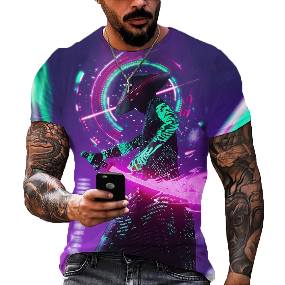 Summer New Products 3D printing Oversized T-Shirt Men's Leisure Fitness Outdoor Street Crew Neck Short Sleeve Sports Trend Shirt
Summer New Products 3D printing Oversized T-Shirt Men's Leisure Fitness Outdoor Street Crew Neck Short Sleeve Sports Trend Shirt