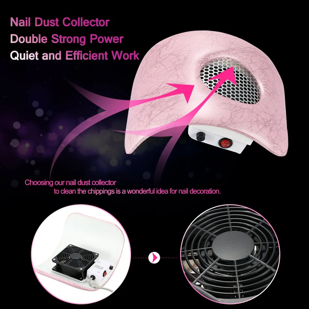 220V Nail Dust Suction Collector Fingernail Dirt Collection Machine Cleaning Tool for Nail Art Salon EU Plug Small
220V Nail Dust Suction Collector Fingernail Dirt Collection Machine Cleaning Tool for Nail Art Salon EU Plug Small