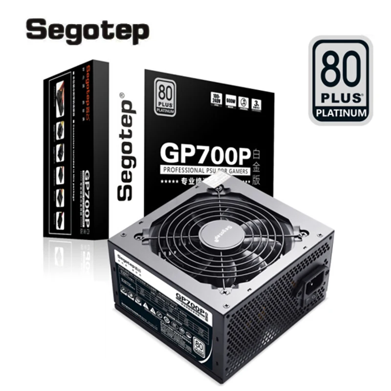 

Segotep GP700P 600W Non-modular 80PLUS Gaming PC Power Supply ATX 12V 24Pin 120 mm RGB Fan Suitable for Desktop Computers