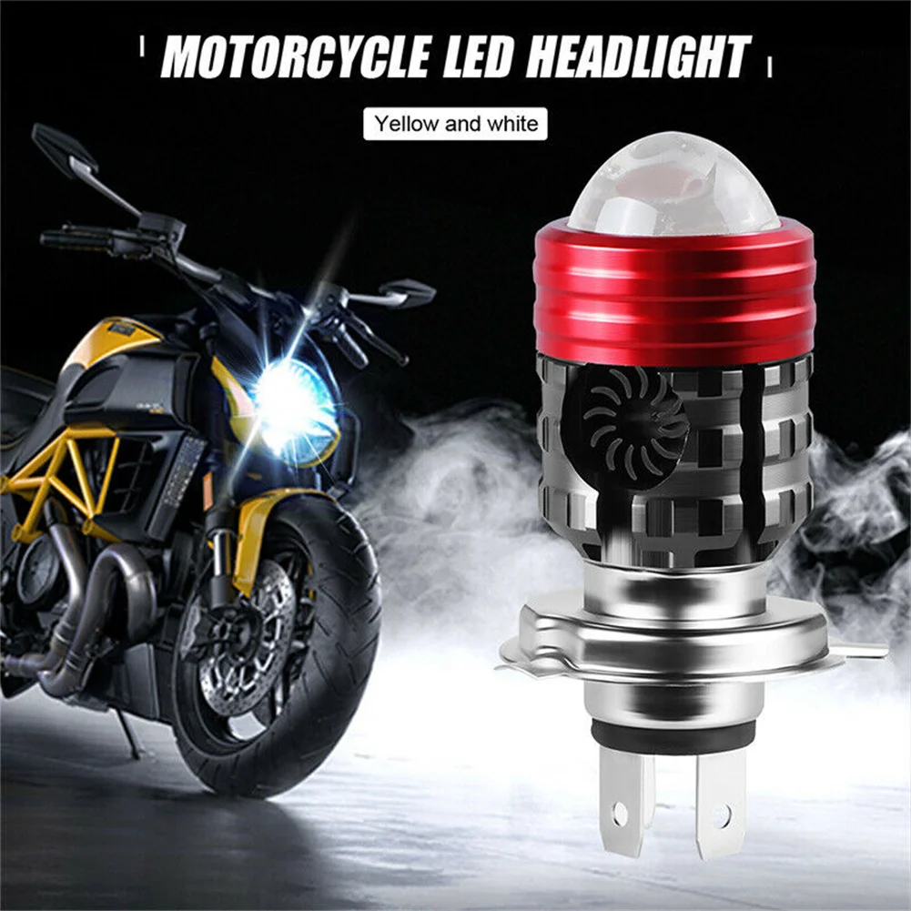 H4 9003 HB2 LED Motorcycle Headlight Bulb Hi/Low Beam Yellow White 6000K/3000K 20W Motorcycle Two-color Light Spot Light
H4 9003 HB2 LED Motorcycle Headlight Bulb Hi/Low Beam Yellow White 6000K/3000K 20W Motorcycle Two-color Light Spot Light