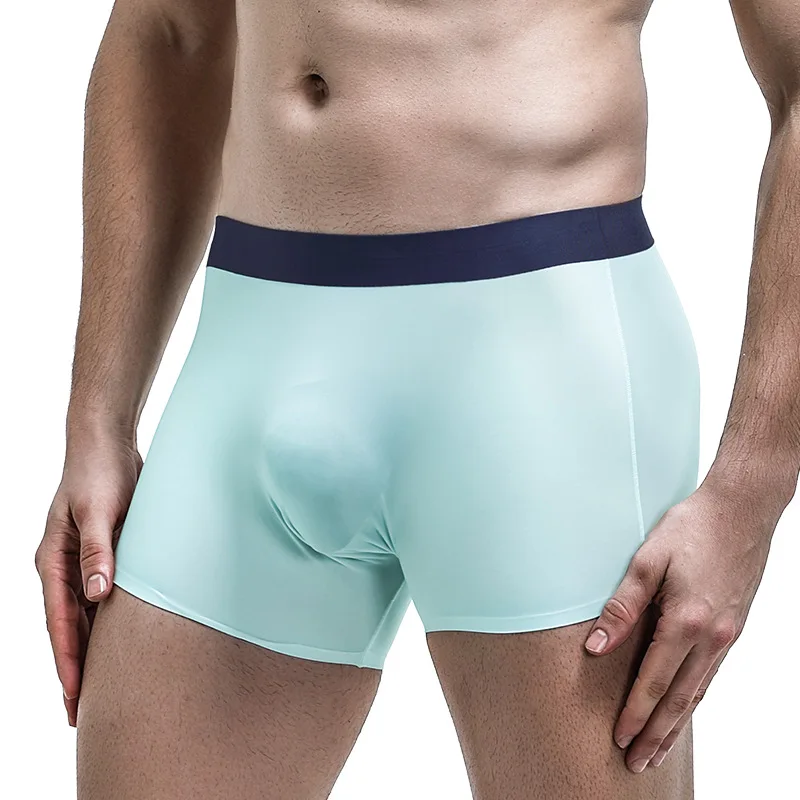 1Pcs Brand Seamless Ice Silk Thin Underwear Men's Boxer Shorts Breathable Cool Elasticity Men Panties For Man Silky 3D Pouch
1Pcs Brand Seamless Ice Silk Thin Underwear Men's Boxer Shorts Breathable Cool Elasticity Men Panties For Man Silky 3D Pouch