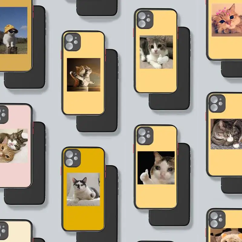 Aesthetic Cute Animal Cat Phone Case Matte Transparent for iPhone 7 8 11 12 s mini pro X XS XR MAX Plus coque
Aesthetic Cute Animal Cat Phone Case Matte Transparent for iPhone 7 8 11 12 s mini pro X XS XR MAX Plus coque