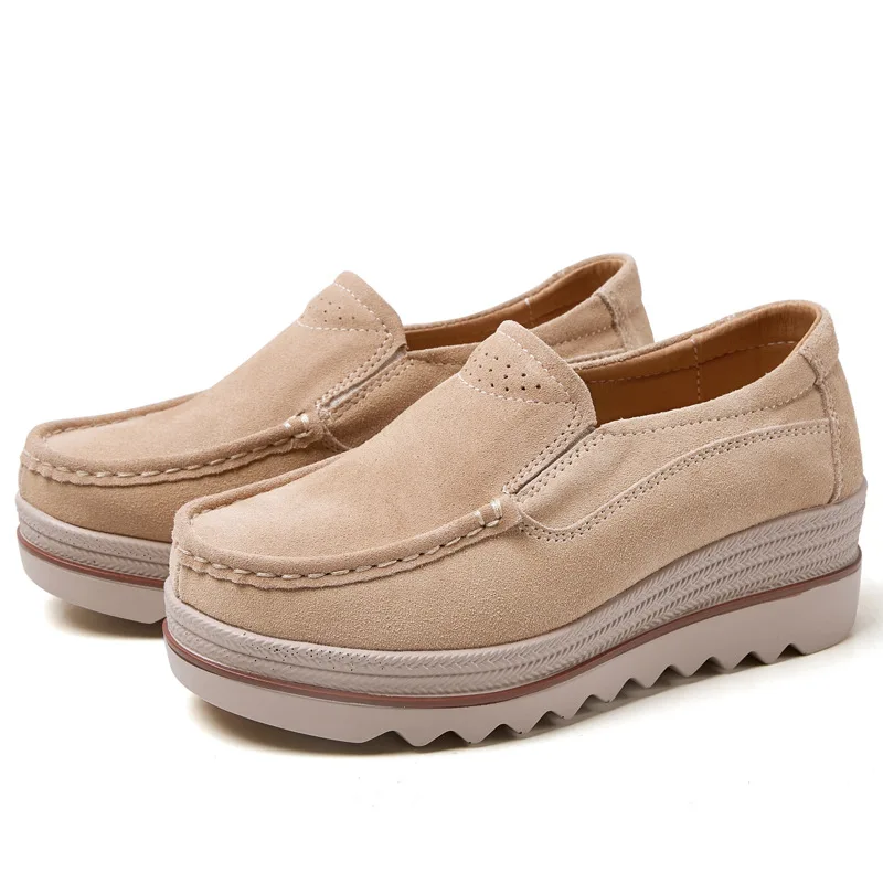 2021 Spring women flats shoes platform sneakers shoes leather suede casual shoes slip on flats heels creepers moccasins
2021 Spring women flats shoes platform sneakers shoes leather suede casual shoes slip on flats heels creepers moccasins