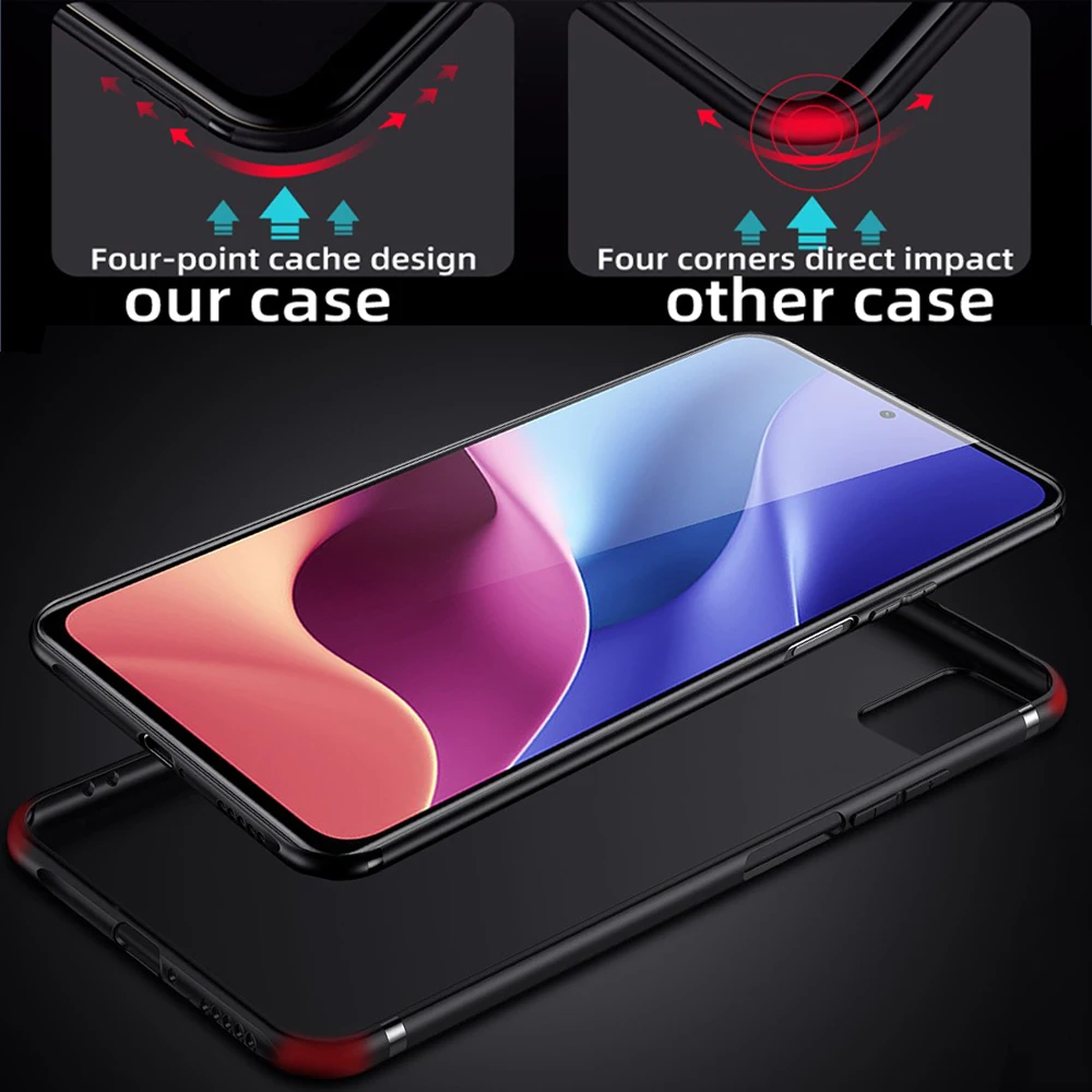 Матовый чехол для xiaomi mi 11i mi11i силиконовый из ТПУ мягкая оригинальная ультра