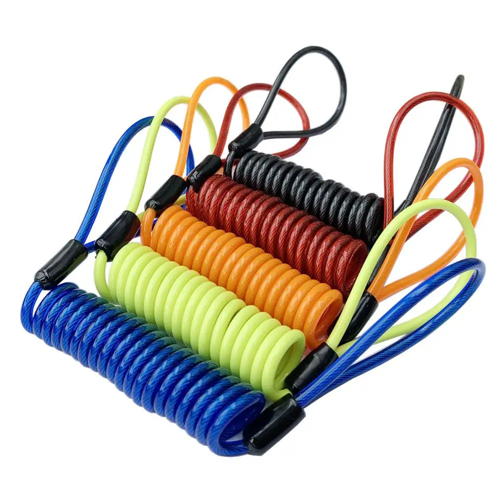 4mm 1.2m Motorcycle Scooter Disc Lock Cable Security Reminder Anti Theft Bike Moto Tools Bicycle Helmet Warning Spring Rope Wire 
4mm 1.2m Motorcycle Scooter Disc Lock Cable Security Reminder Anti Theft Bike Moto Tools Bicycle Helmet Warning Spring Rope Wire