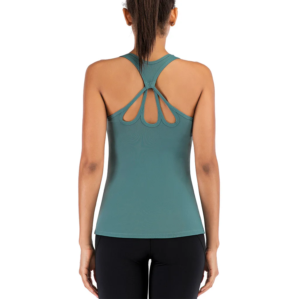 Beauty Back Vest Fitness Body Yoga Clothing Suit Nylon Open Back Yoga Top Sleeveless Loose Cross Fitness Underwear Sportswear
Beauty Back Vest Fitness Body Yoga Clothing Suit Nylon Open Back Yoga Top Sleeveless Loose Cross Fitness Underwear Sportswear