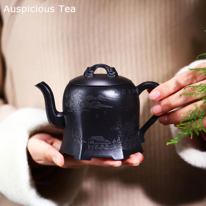 290ml Yixing Raw Ore Stone Yellow Mud Purple Clay Teapot Handmade Household Kung Fu Tea Set Tea Ceremony Drinkware Accessories
290ml Yixing Raw Ore Stone Yellow Mud Purple Clay Teapot Handmade Household Kung Fu Tea Set Tea Ceremony Drinkware Accessories