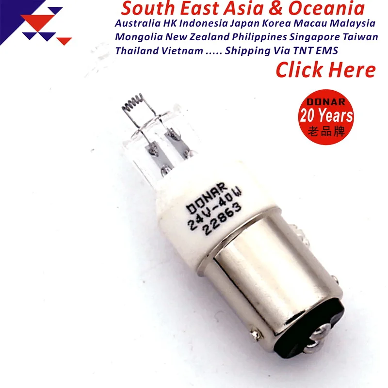 Байонетная розетка 24V40W BA15D, двухконтактная галогенная лампа, ручная комната Daikyo
Байонетная розетка 24V40W BA15D, двухконтактная галогенная лампа, ручная комната Daikyo