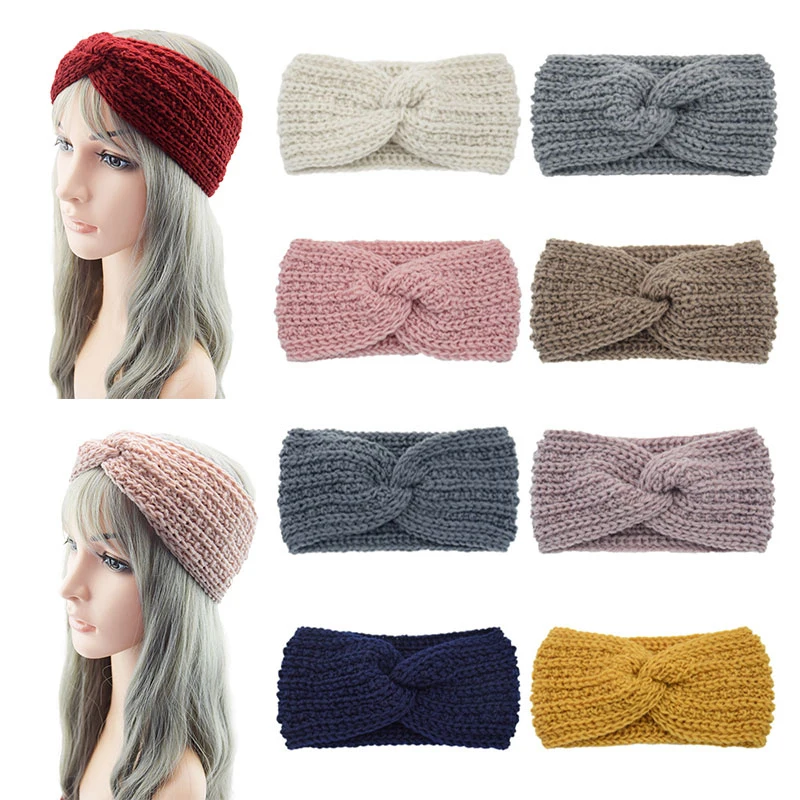 Crochet Knitting Woolen Headbands Hair Accessories Winter Bohemia Weaving Cross Hair bands Solid Color Handmade Hairband
Crochet Knitting Woolen Headbands Hair Accessories Winter Bohemia Weaving Cross Hair bands Solid Color Handmade Hairband
