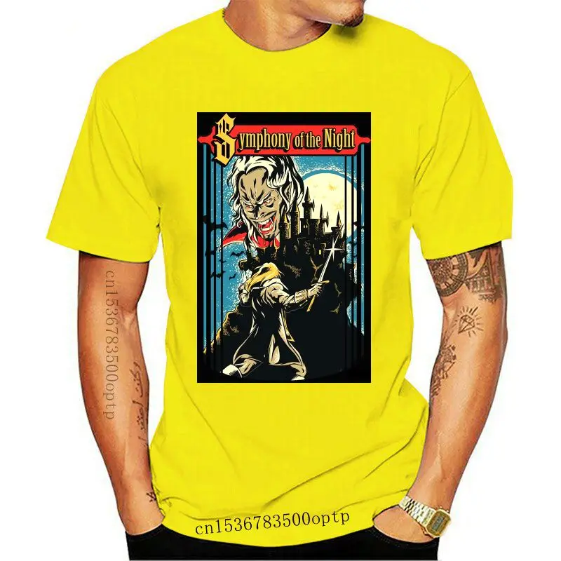 Дизайн Castlevania Gaming-Мужская черная футболка с симфонией ночи, повседневная одежда
Дизайн Castlevania Gaming-Мужская черная футболка с симфонией ночи, повседневная одежда