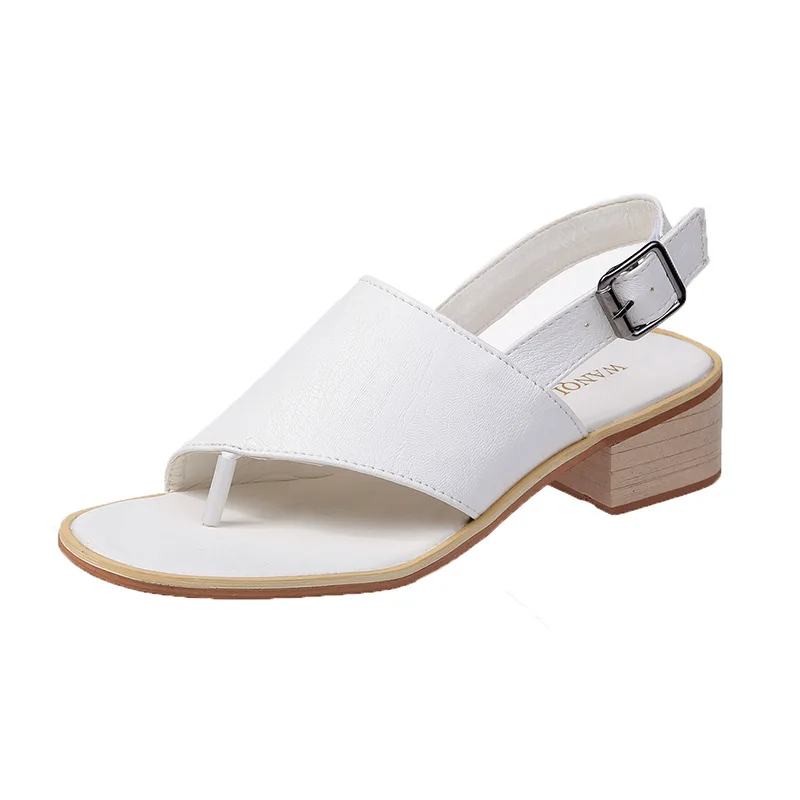 Ladies Fashion Thick Heel Sandals Women Belt Buckle Solid Color Flip Flops Women Sandals Size 35-43 Shoes Sandals Women
Ladies Fashion Thick Heel Sandals Women Belt Buckle Solid Color Flip Flops Women Sandals Size 35-43 Shoes Sandals Women