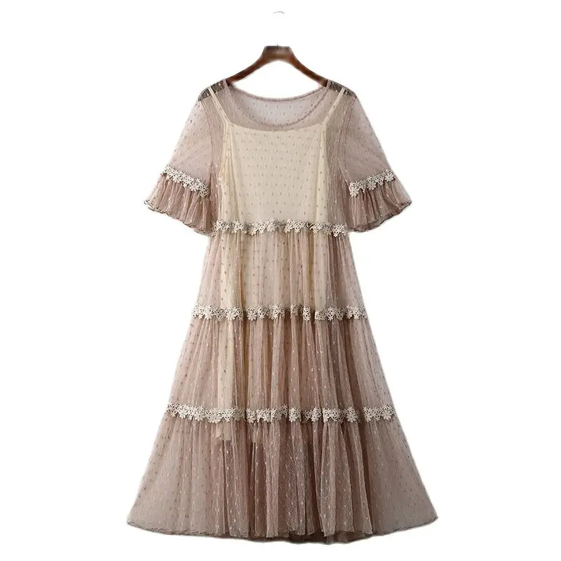 Женский винтажный костюм Лолита в стиле ретро, комплект из двух предметов в стиле бохо, многослойное кружевное Сетчатое платье с оборками и ...
Женский винтажный костюм Лолита в стиле ретро, комплект из двух предметов в стиле бохо, многослойное кружевное Сетчатое платье с оборками и ...