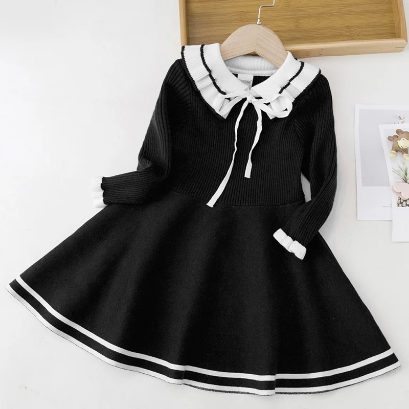 Fashion Children Dress 2021 Autumn Winter New Knitting Sweater Dress For Kids Clothing Sweet Baby Girl Princess Dress 4-12 Years
Fashion Children Dress 2021 Autumn Winter New Knitting Sweater Dress For Kids Clothing Sweet Baby Girl Princess Dress 4-12 Years