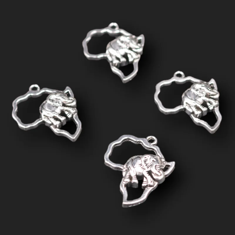 8pcs Silver Plated Hollow Africa Map Elephant Pendants DIY Charm Earring Bracelet Jewelry Crafts Metal Accessories P682
8pcs Silver Plated Hollow Africa Map Elephant Pendants DIY Charm Earring Bracelet Jewelry Crafts Metal Accessories P682