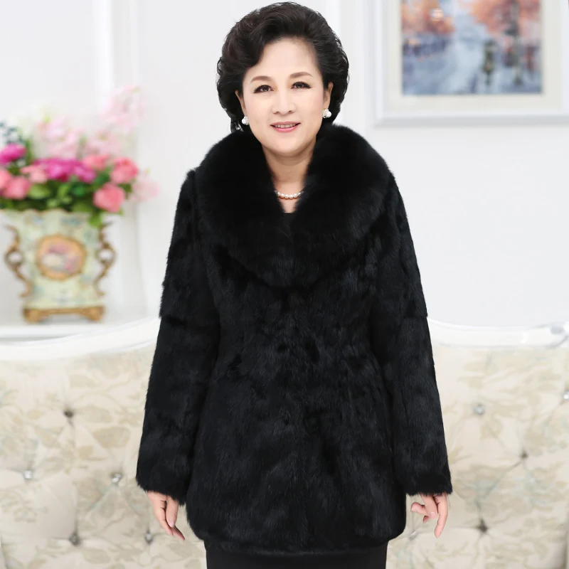 Winter Jacket Women's Fur Coat Thick Warm Winter Black Hooded Coat Faux Fur Mink Fox Hair Collar Medium Faux Fur Coats Women's
Winter Jacket Women's Fur Coat Thick Warm Winter Black Hooded Coat Faux Fur Mink Fox Hair Collar Medium Faux Fur Coats Women's