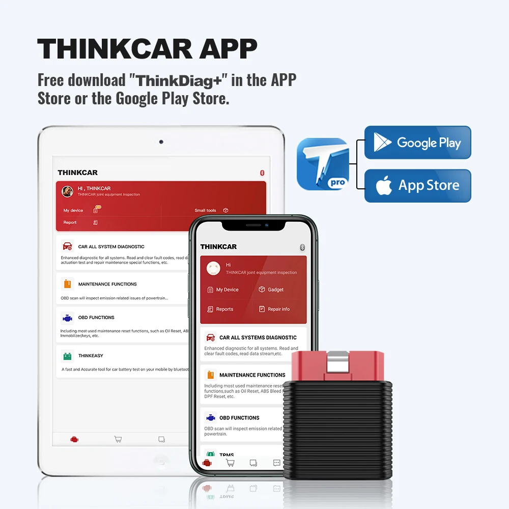 THINKCAR 2 OBD2 Bluetooth iOS Android Car Auto Scanner Car Full System Diagnostic Code Reader Diagnostic Tool PK Thinkdriver
THINKCAR 2 OBD2 Bluetooth iOS Android Car Auto Scanner Car Full System Diagnostic Code Reader Diagnostic Tool PK Thinkdriver