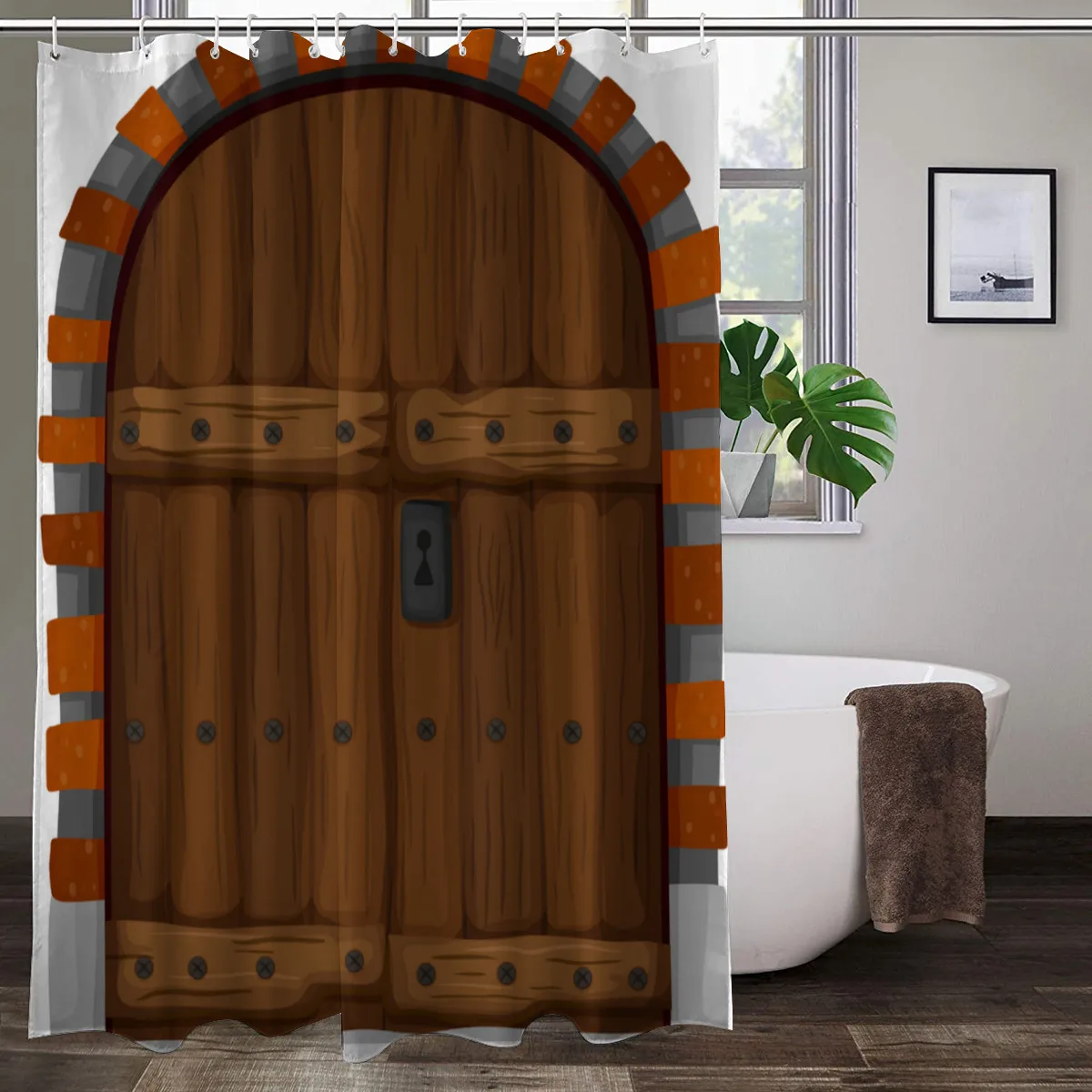 Old Vintage Wood Doors Shower Curtains Decorative Waterproof Polyester Fabric Bathroom Curtain Set Home Bath Decor With Hooks
Old Vintage Wood Doors Shower Curtains Decorative Waterproof Polyester Fabric Bathroom Curtain Set Home Bath Decor With Hooks