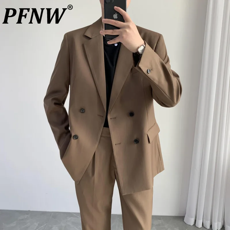 PFNW Men's Autumn New Smart Casual Loose Four Button High Quality Suit Vertical Fabric Male Loose Korean Trends Blazers 12X1090
PFNW Men's Autumn New Smart Casual Loose Four Button High Quality Suit Vertical Fabric Male Loose Korean Trends Blazers 12X1090