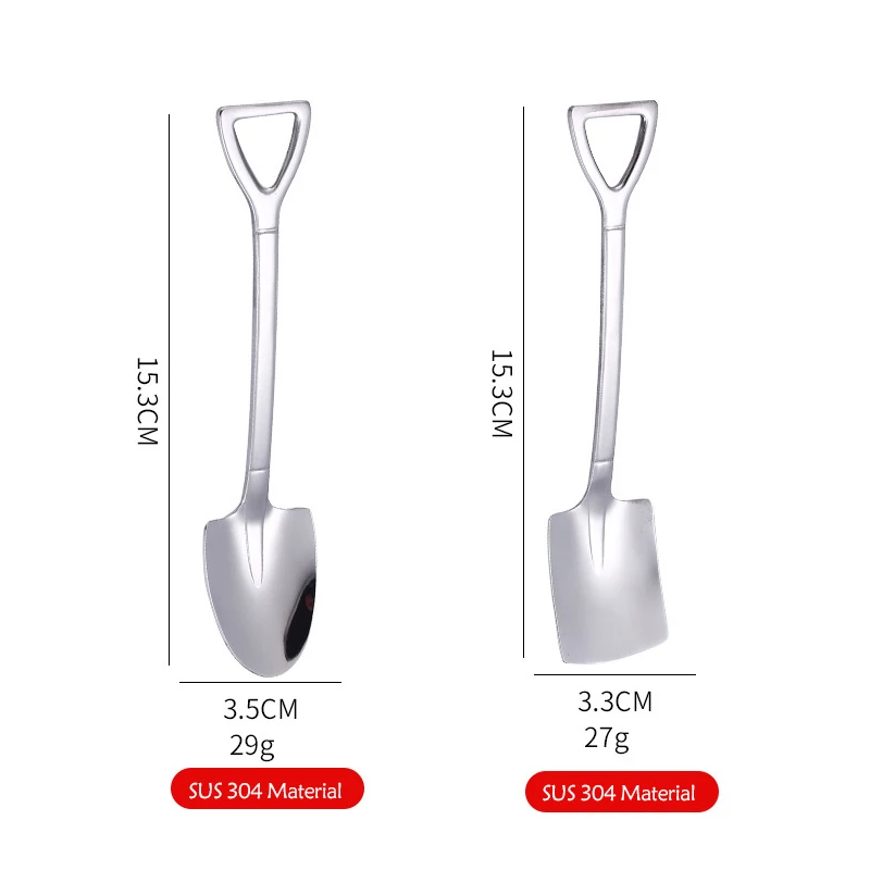 2PCS Retro Shovel 304 Creative Retro Shovel Coffee Spoon Stainless Steel Dessert Spoon Watermelon Ice Cream Spoon Tip Shovel
2PCS Retro Shovel 304 Creative Retro Shovel Coffee Spoon Stainless Steel Dessert Spoon Watermelon Ice Cream Spoon Tip Shovel